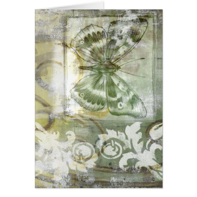 Green Butterfly Inset with Ironwork Gate (Front)