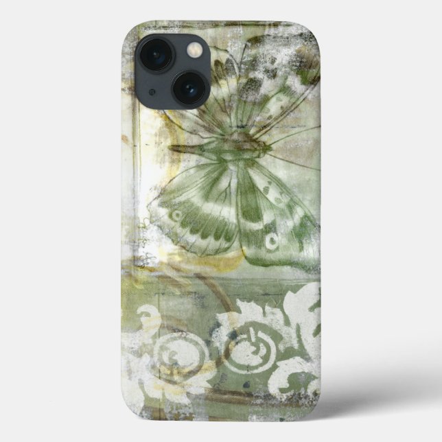 Green Butterfly Inset with Ironwork Gate Case-Mate iPhone Case (Back)