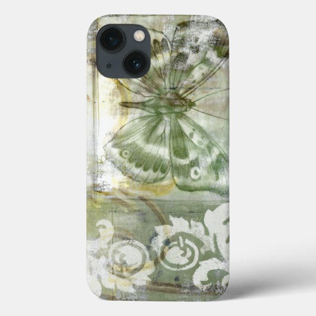 Green Butterfly Inset with Ironwork Gate Case-Mate iPhone Case (Back)