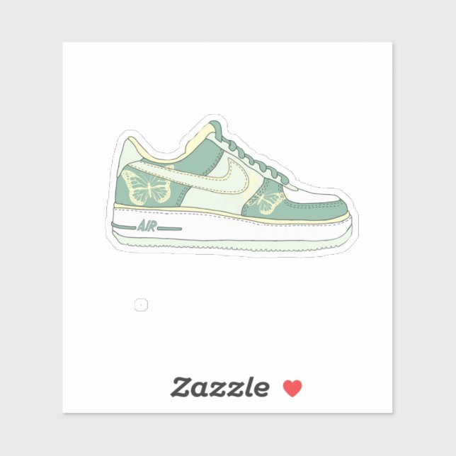 green butterfly sneakers jordan costume  (Sheet)