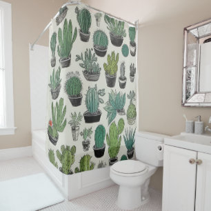 Green Cacti Pattern