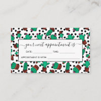 Green Cactus Floral Hexagon Pattern Watercolor