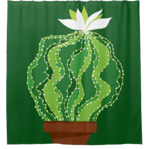 Green cactus: natural abstract motif.