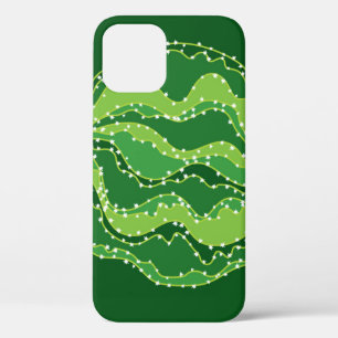 Green cactus: natural abstract motif. iPhone 12 case
