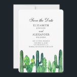 Green cactus save the date. Summer wedding cacti Date<br><div class="desc">Contact me,  please,  if you need additional items.</div>