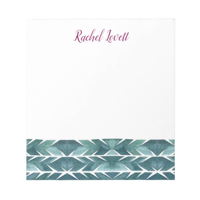 Green Cactus Texture Notepad (Front)