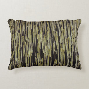 Green cactus wallpaper accent pillow