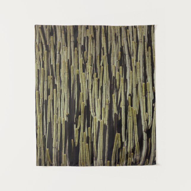 Green cactus wallpaper tapestry (Front)
