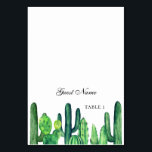 Green cactus wedding place card. Cacti seating Table Number<br><div class="desc">Please note, you will need to fold down cards in the centre ♥ You can change number of table, name and create as many place cards as need. Put each of them in the cart separately ♥ Suitable for birthday, anniversary and any other party ♥ Contact me, please, if you...</div>