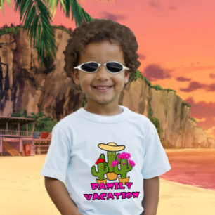 Green cactuses family baby bodysuit