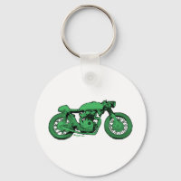 Green Cafe Racer Vintage Motorcycle