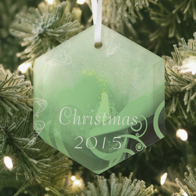 Green Calla Lily Christmas Ornament (Insitu)