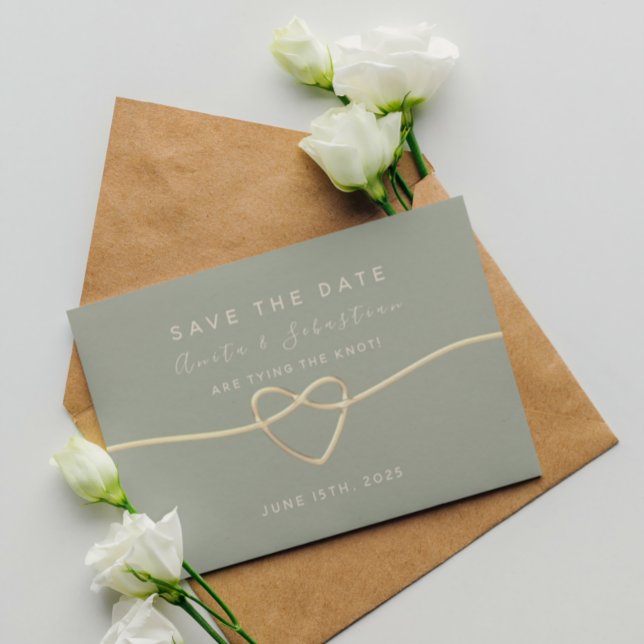 Green Calligraphy Wedding Save The Date (Creator Uploaded)