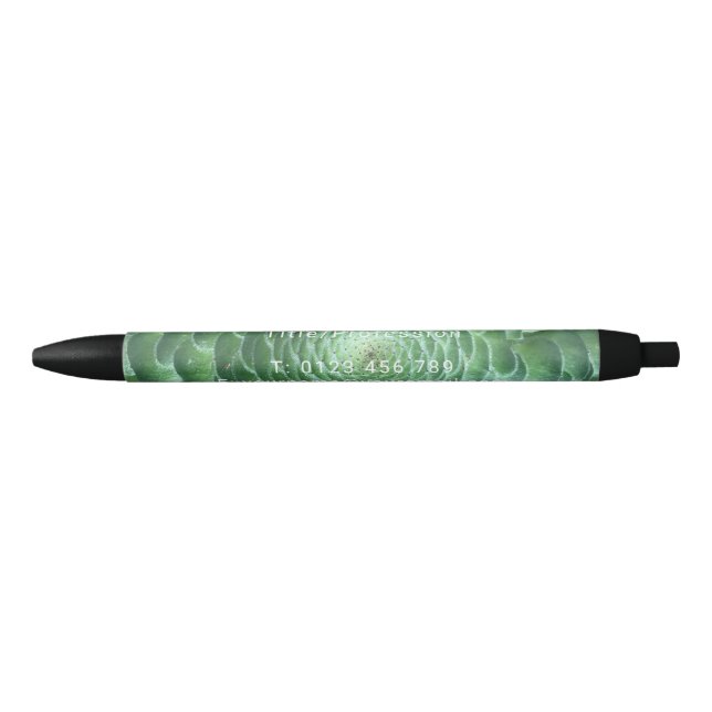 Green Calm Succulent Plant Pen (Front)