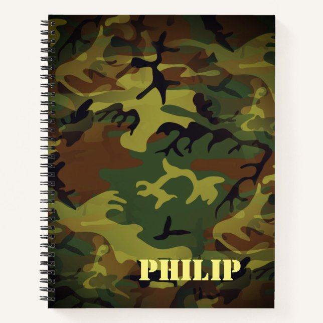 Green Cammo Notebook (Front)