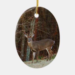 Green Camo,Camouflage Deer personalized Ceramic Ornament