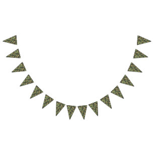 Green Camo   Camouflage Hunter Love Bunting Flags