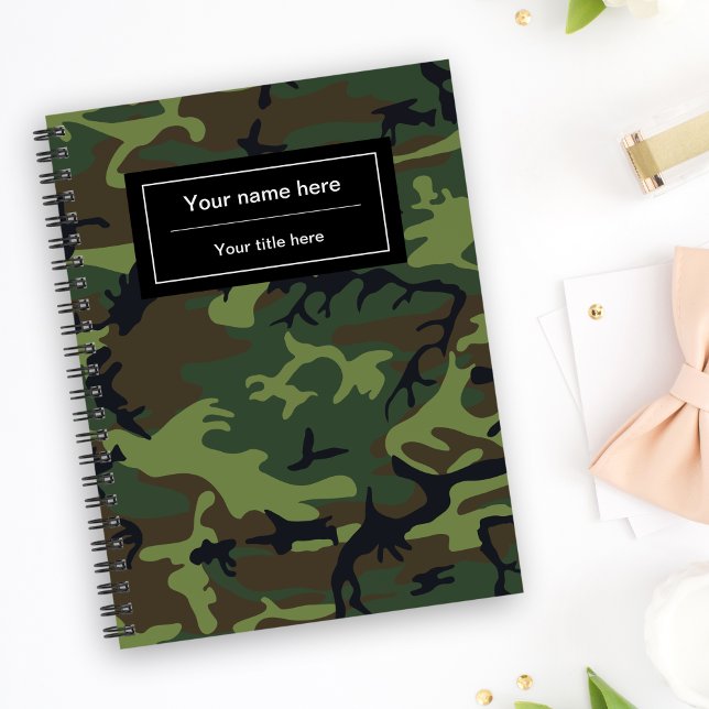 Green Camo, Camouflage, Military, Army Notebook (Creator Uploaded)