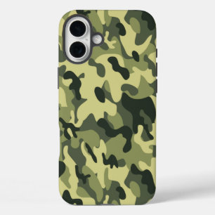 Green Camo iPhone 16 Plus Case