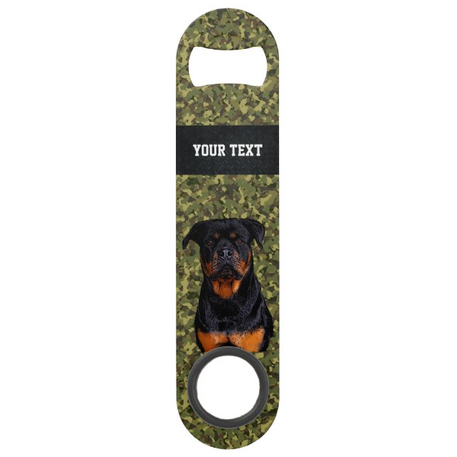Green Camo Dog Rottweiler Animal Nom Cool (Devant)