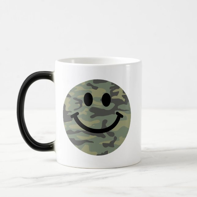 Green Camo Face Magic Mug (Left)