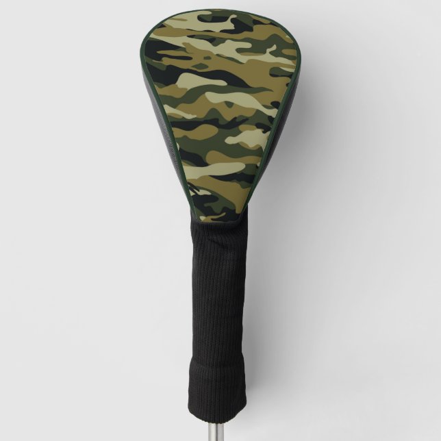 Green Camo Golf Head Cover (Front)