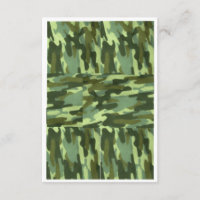 Green Camo Invitation-Surprise Party