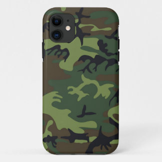 Green Camo iPhone 5S Shell w/ID,Credit Card Holder iPhone 11 Case