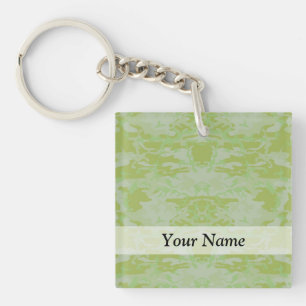Green camo keychain