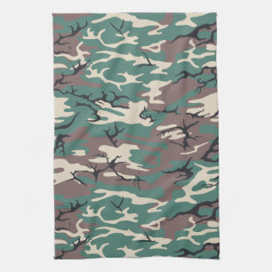 Green Camo Kitchen Towel
