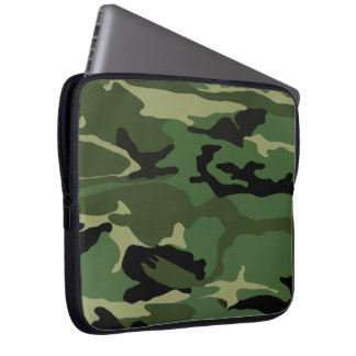 Green Camo Laptop Sleeve