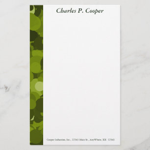 Green Camo Letterhead