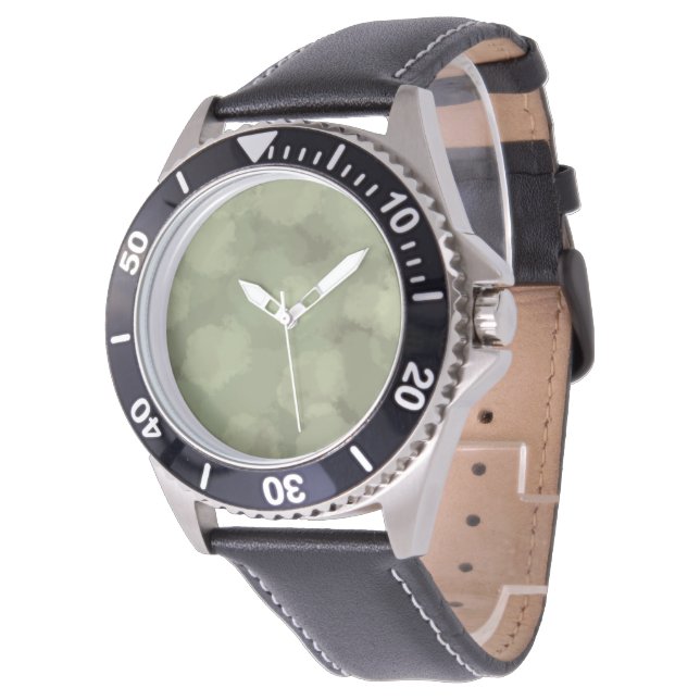 Green Camo Men's Watch (Angled)