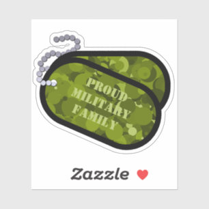 Green Camo Military Tags with Text