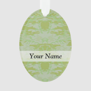 Green camo ornament