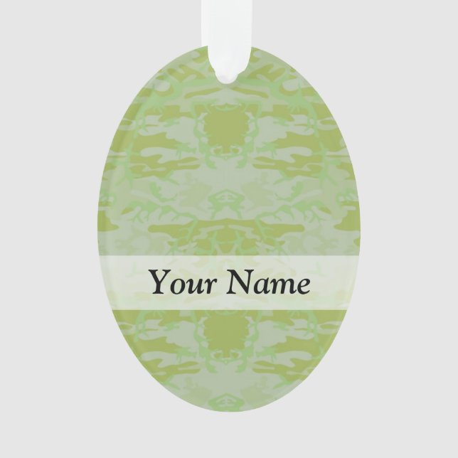 Green camo ornament (Front)