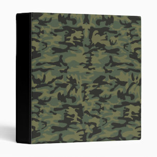 Green camo pattern binder