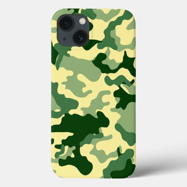 Green Camo Pattern Case-Mate iPhone Case (Back)
