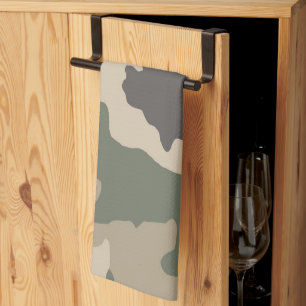 Green Camo Pattern Kitchen Towel