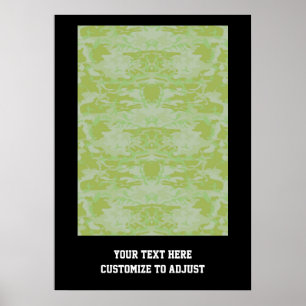 Green camo poster