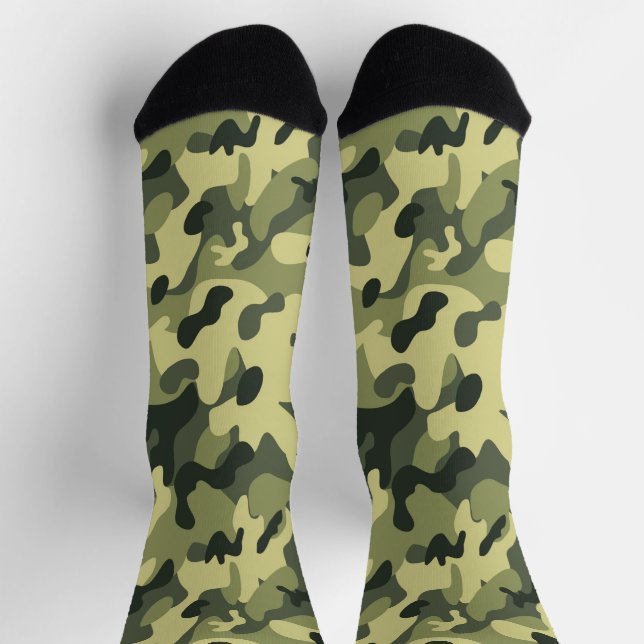 Green Camo Socks (Top)