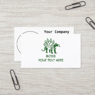 Green Camo Stegosaurus Spiked  Dinosaur  Business Card