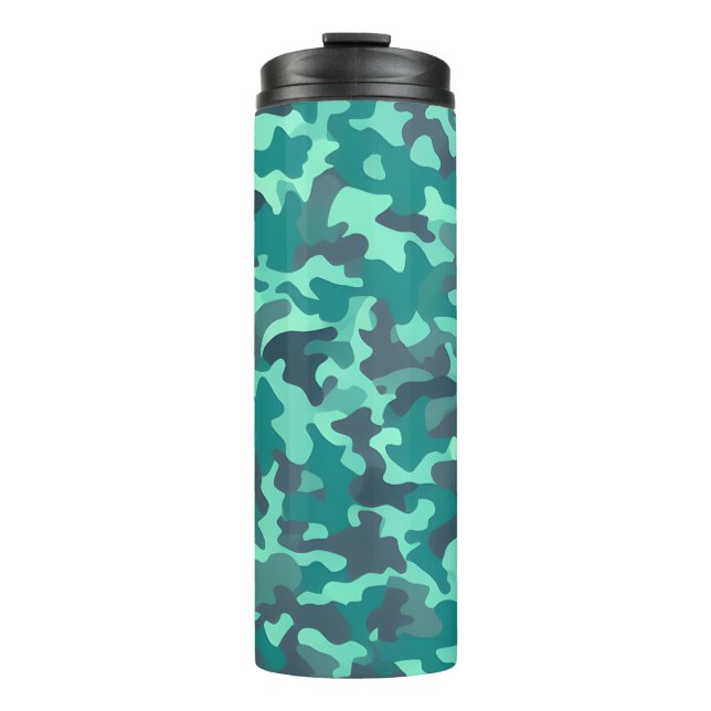 Green Camo Thermal Tumbler (Front)