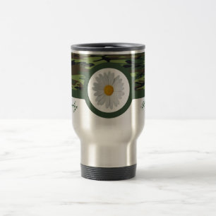 Green Camo Travel Mug