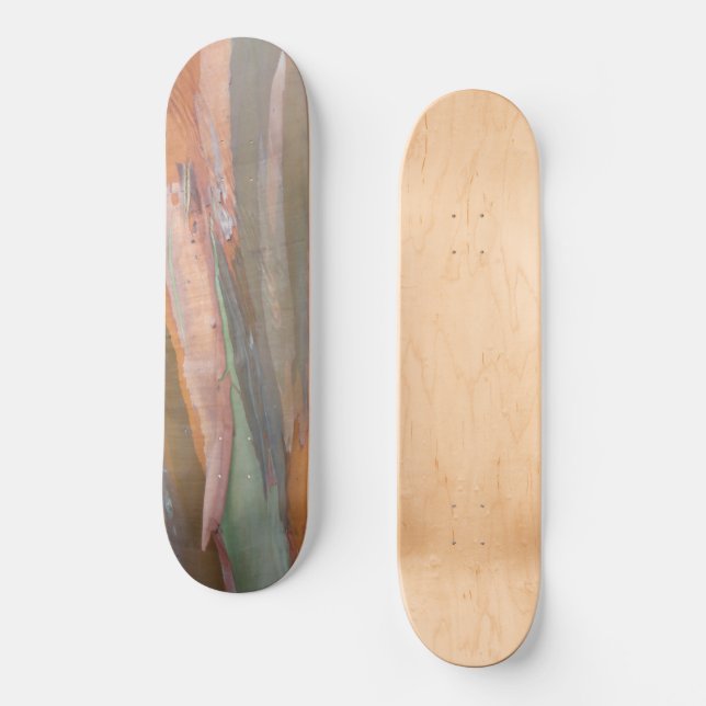 Green Camo Tree Bark Skateboard (Front)
