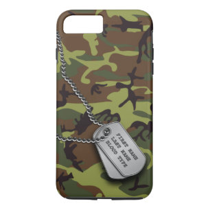 Green Camo w/ Dog Tags Case-Mate iPhone Case