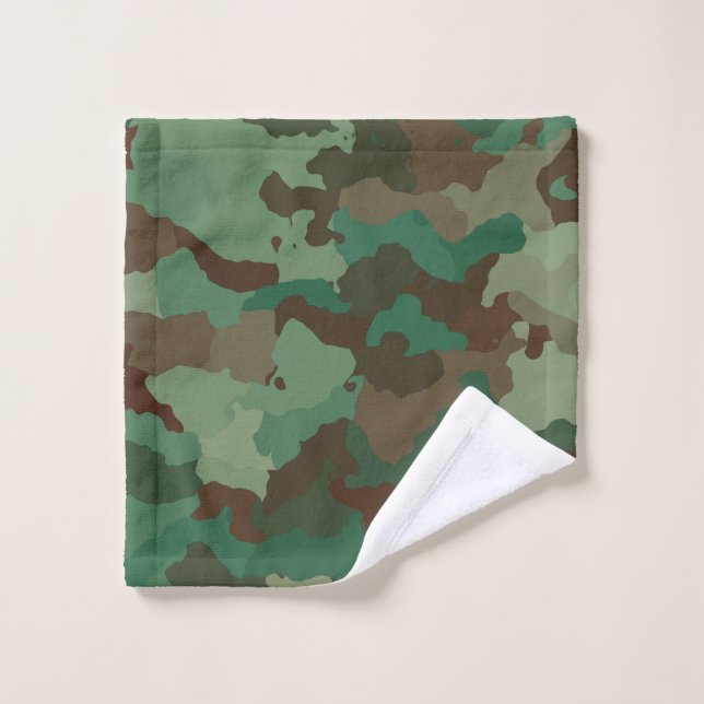 Green camo wash cloth (Wash Cloth)