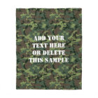 Green Camouflage Camo Pattern Personalized