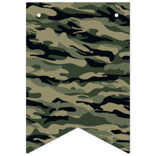 Green Camouflage. Camo your Bunting Flags