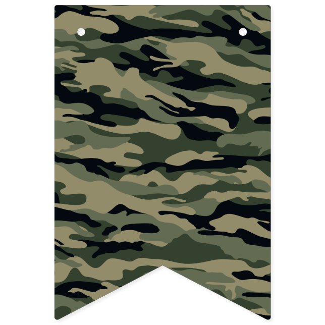 Green Camouflage. Camo your Bunting Flags (First Flag)